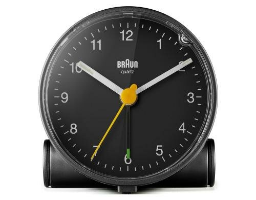 BRAUN Analogwecker Schlummertaste, Licht, Leuchtzeiger,