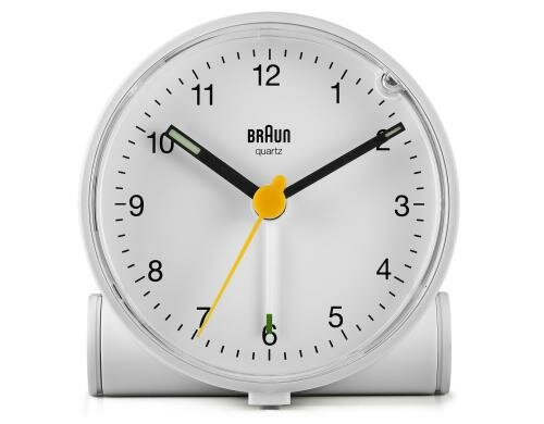 BRAUN Analogwecker Schlummertaste, Licht, Leuchtzeiger,