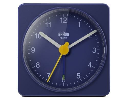 BRAUN Analog Reisewecker Leuchtzeiger, Crescendo Alarm