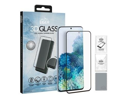 Eiger Displayschutz 3D Curved-Glas  black Samsung Galaxy S20 Edge to Edge