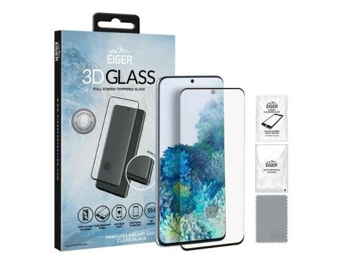Eiger Displayschutz 3D Curved-Glas  black Samsung Galaxy S20+ Edge to Edge