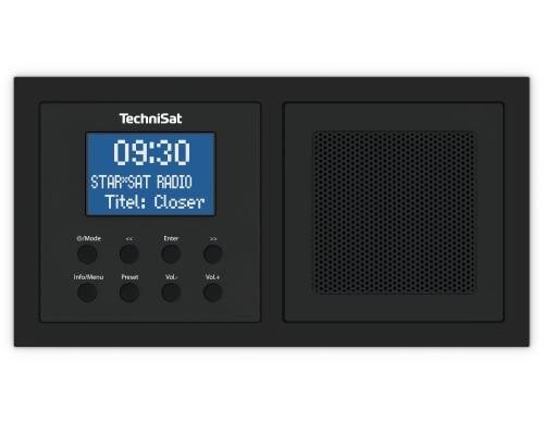 TechniSat DigitRadio Up 1, schwarz DAB+ Unterputzradio, BT