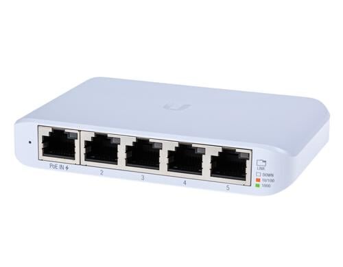 Ubiquiti Unifi Switch USW-FLEX-MINI: 5 Port Cloudmanaged,5xGE, USB-C&PoE Powered