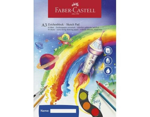 Faber-Castell Zeichenblock A3 10 Blatt, 100g/m2