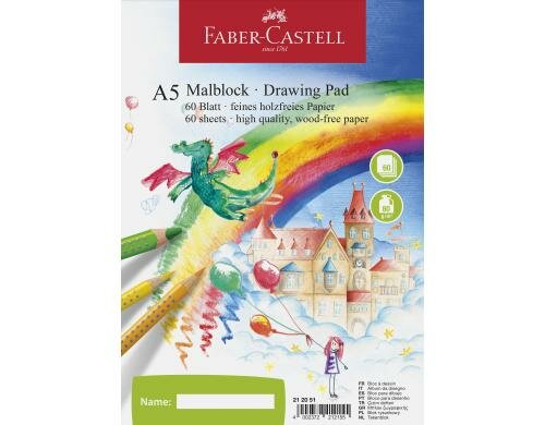 Faber-Castell Malblock A5 60 Blatt, 80g/m2