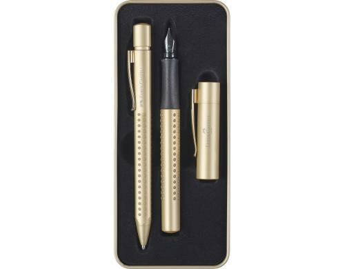 Faber-Castell Geschenkset Grip Edition gold 1 Füllfederhalter M, 1 Kugelschreiber