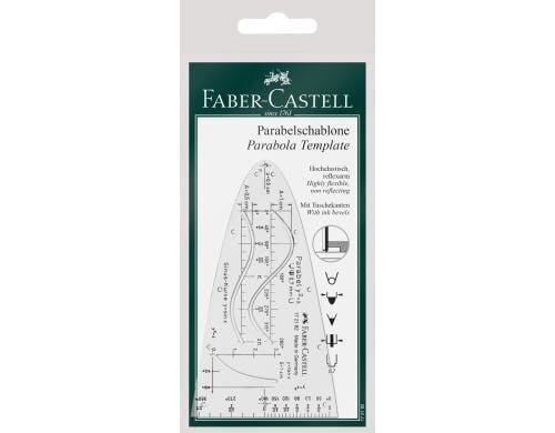 Faber-Castell Parabelschablone mit Schutzhülle