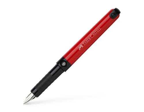 Faber-Castell Füllhalter Fresh rot Für Rechts- und Linkshänder, Primarschule