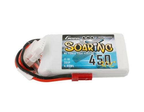 Gens LiPo-Akku 11.1V 450mAh 30C 3S1P 58x31x13.5 mm 47g JST-SYP