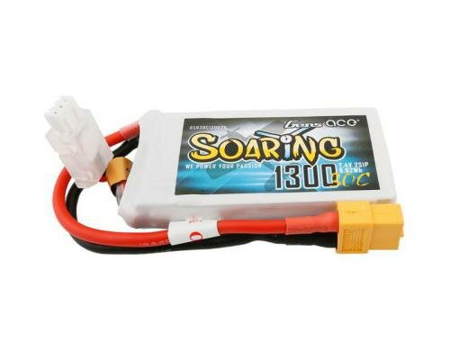 Gens LiPo-Akku 7.4V 1300mAh 30C 2S1P 69.5x34x14.5 mm 79g XT60