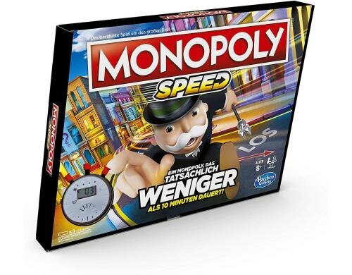 Monopoly Speed 2-4 Spieler, Alter ab 8 Jahren