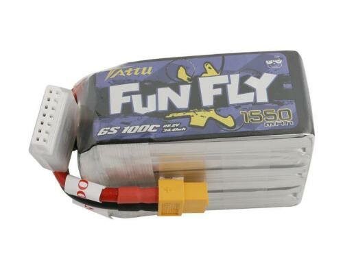 Tattu FF LiPo-Akku 22.2V 1550mAh 100C 6S1P 75x36x51 mm 260g XT60