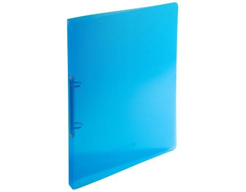 Biella Ringhefter A4 2 cm blau transparent, Ring-Kombimechanik