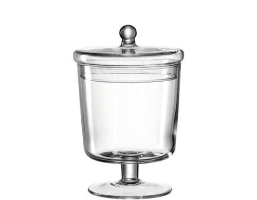 Leonardo Dose auf Fuss 20cm Poesia H: 20cm, D 14cm, Glas