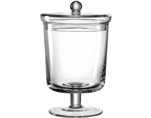Leonardo Dose auf Fuss 25cm Poesia H: 25cm, D 16cm, Glas