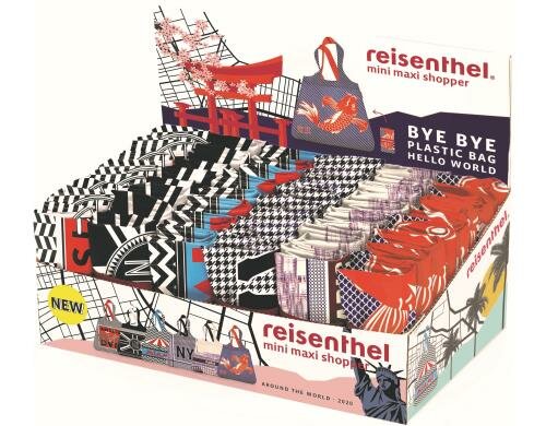 Reisenthel Einkaufstasche mini maxi shopper Display mit 48 Taschen - collection 27city
