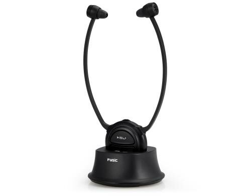 Lenco Fysic FH-76 Kinnbügel Kopfhörer TV Funk Kopfhörer, 3.5mm, 15m Reichweite