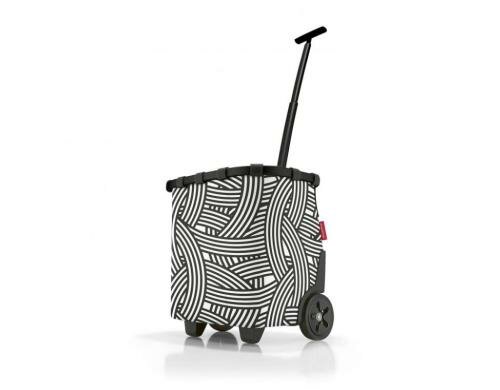 Reisenthel Einkaufsroller carrycruiser 40l frame zebra, 42 x 47.5 x 32 cm