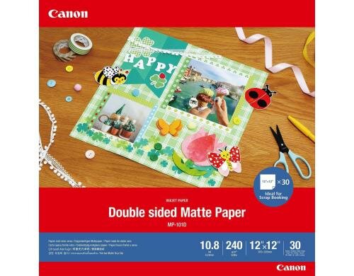 CANON Photo Paper MP-101D 12x12 305 x 305 mm, 240g/m2, 30 Blatt, Duplex