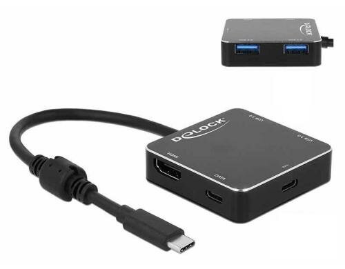 Delock Dockingstation USB3.1-C, 4K, PD 60W HDMI, 3 port Hub
