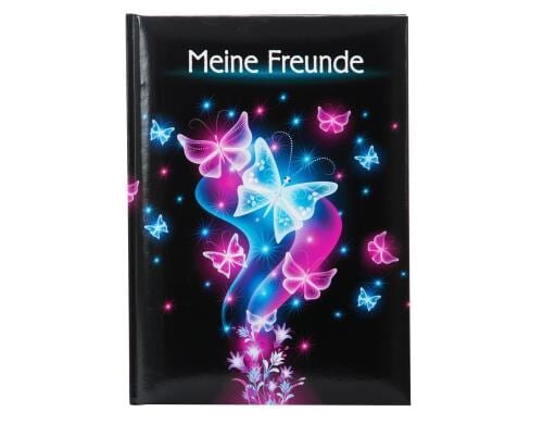 Goldbuch Freundebuch Schmetterling 1 Stück, Grösse: A5, 88 Blatt