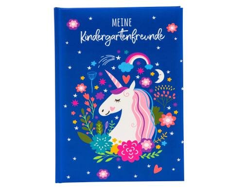 Goldbuch Kindergartenfreundebuch Einhorn 1 Stück, Grösse: A5, 88 Blatt