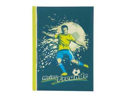 Goldbuch Freundebuch Fussball 1 Stück, Grösse: A5, 88 Blatt