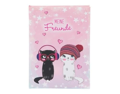 Goldbuch Freundebuch Music for Cats 1 Stück, Grösse: A5, 88 Blatt
