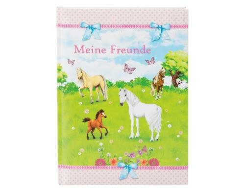 Goldbuch Freundebuch Pferdeweide 1 Stück, Grösse: A5, 88 Blatt