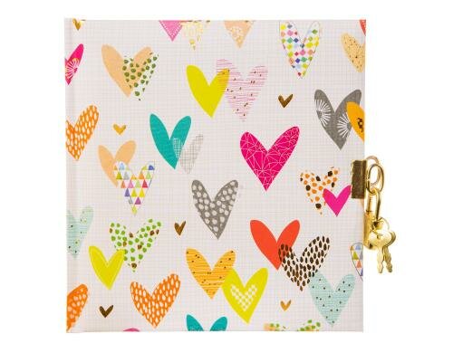 Goldbuch Tagebuch Lots of Hearts Grösse: 16.5x16.5, 96 Seiten