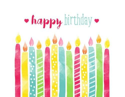 B+C Servietten Birthday Candles 33x33 cm, 20 Stück