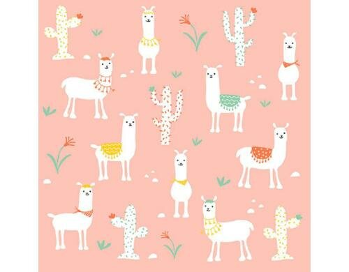 B+C Servietten Lama 33x33 cm, 20 Stück