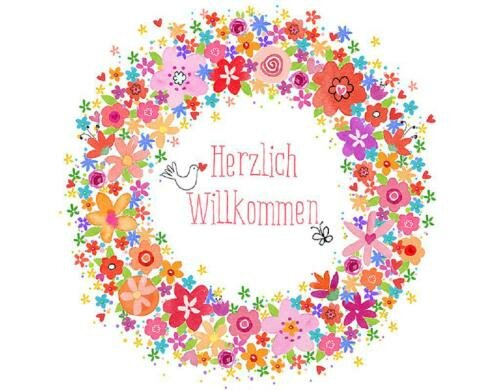 B+C Servietten Herzlich Willkommen 33x33 cm, 20 Stück