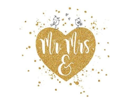 B+C Servietten Wedding Heart 33x33 cm, 20 Stück