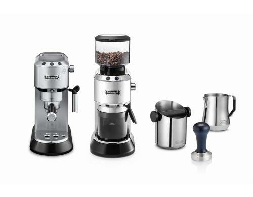 DeLonghi Siebträger Dedica silber KIT 15 bar Dampfdruck