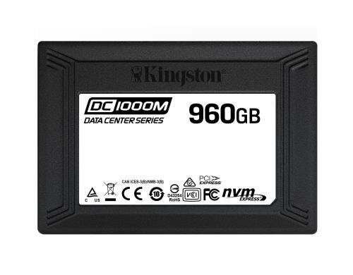SSD Kingston Enterp. DC1000M, 960GB, 2.5 U.2 NVMe PCIe Gen 3.0,les. 3100,schr. 1330