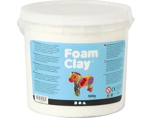 Creativ Company Foam Clay Grosspackung 560 g, weiss