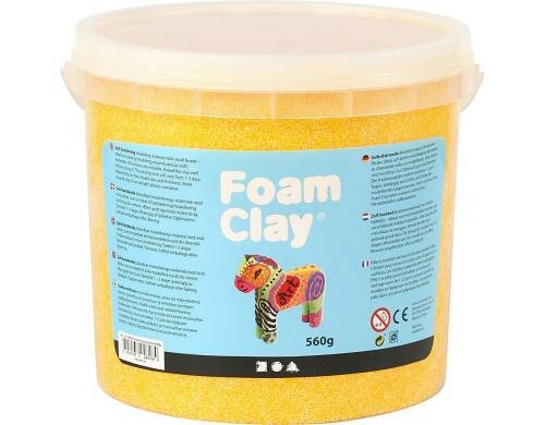 Creativ Company Foam Clay Grosspackung 560 g, gelb