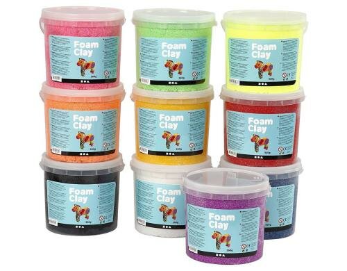 Creativ Company Foam Clay Grosspackung 10 Packungen à 560 g