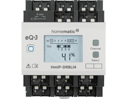 Homematic IP Jalousieaktor für Hutschienenmontage, 4-fach