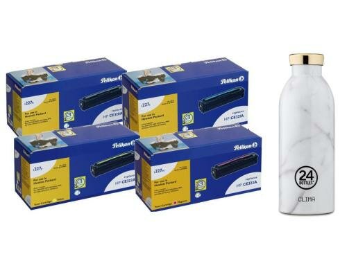 Pelikan Toner zu HP CE320A-CE323A Kit Gratis 24Bottles Thermosflasche