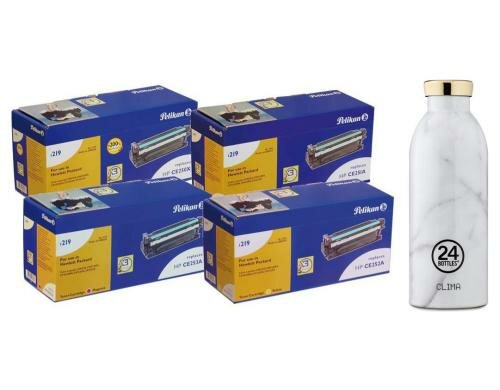 Pelikan Toner zu HP CE250X-CE253A Kit Gratis 24Bottles Thermosflasche