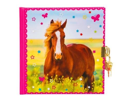 Goldbuch Tagebuch Pferdeliebe Grösse: 16.5x16.5, 96 Seiten