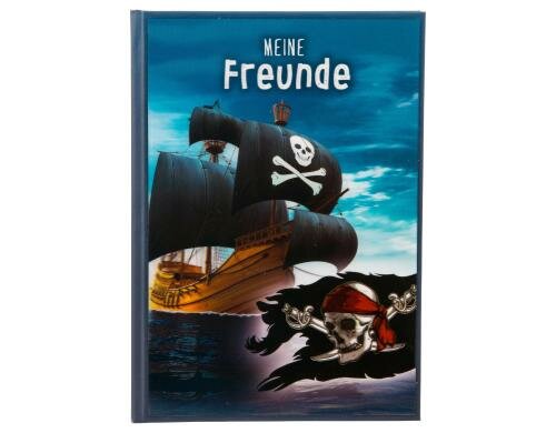Goldbuch Freundebuch Piraten 3D 1 Stück, Grösse: A5, 88 Blatt