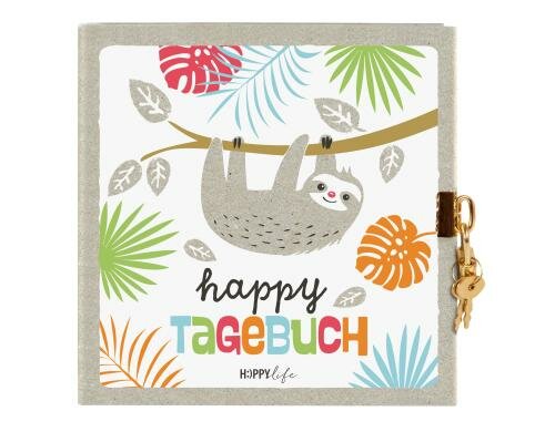 Goldbuch Tagebuch Happylife Faultier Grösse: 16.5x16.5, 96 Seiten