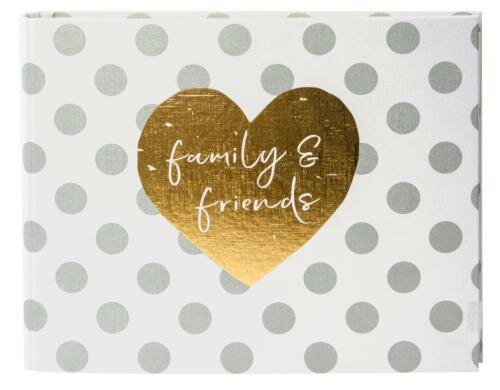 Goldbuch Foto-Gästebuch Family & Friends 29x23cm, 50 Seiten, mit verdeckter Spirale