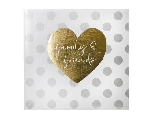 Goldbuch Gästebuch Family & Friends 25x23.5cm, 176 Seiten, mit Lesezeichen