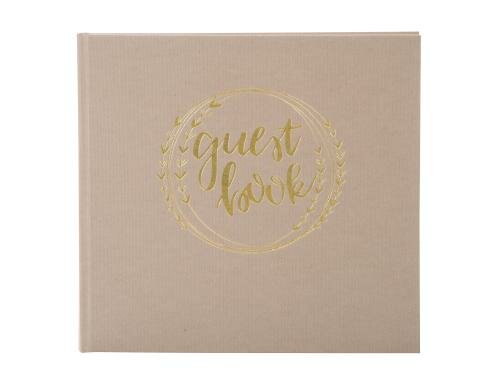 Goldbuch Gästebuch Cappuccino 25x23.5cm, 176 Seiten, mit Lesezeichen