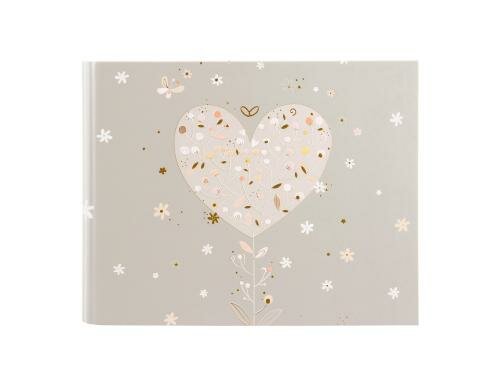 Goldbuch Foto-Gästebuch Elegant Heart 29x23cm, 50 Seiten, mit verdeckter Spirale