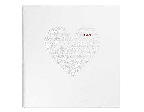 Goldbuch Gästebuch Love 25x23.5cm, 176 Seiten, mit Lesezeichen